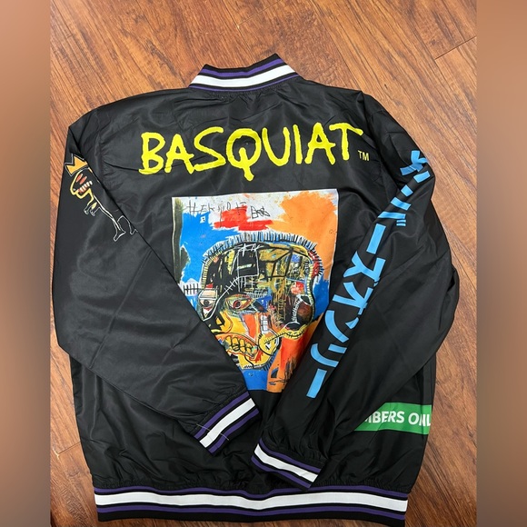 NWT Jean Michael Basquiat Members Only Bomber Jacket Black - Size L - Picture 5 of 5
